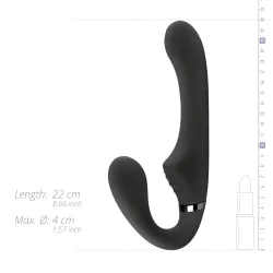 No-Parts Gode-ceinture vibrant sans harnais Avery 12 x 3.5cm